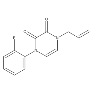 1-(2-Fluorophenyl)-4-(prop-2-en-1-yl)-1,2,3,4-tetrahydropyrazine-2,3-dione Structure