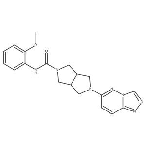 N-(2-methoxyphenyl)-5-{[1,2,4]triazolo[4,3-b]pyridazin-6-yl}-octahydropyrrolo[3,4-c]pyrrole-2-carboxamide结构式
