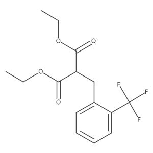 Diethyl [o-(trifluoromethyl)benzyl]malonate Structure