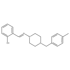 2-[(Z)-({4-[(4-Methylphenyl)methyl]piperazin-1-YL}imino)methyl]phenol结构式