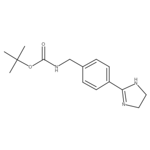 tert-butyl [4-(4,5-dihydro-1H-imidazol-2-yl)benzyl]carbamate结构式