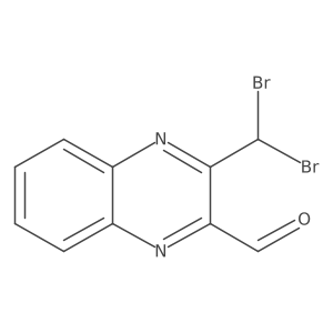 3-(Dibromomethyl)quinoxaline-2-carbaldehyde结构式