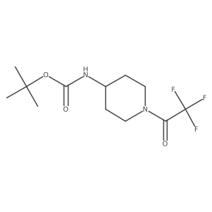 Tert-butyl N-[1-(2,2,2-trifluoroacetyl)piperidin-4-YL]carbamate Structure