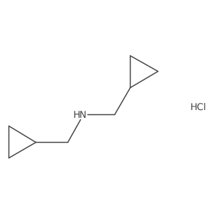 Bis(cyclopropylmethyl)amine hydrochloride结构式