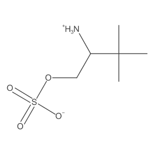2-Ammonio-3,3-dimethylbutyl sulfate Structure