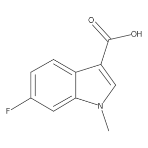 6-fluoro-1-methyl-1H-indole-3-carboxylic acid结构式