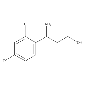 (3R)-3-amino-3-(2,4-difluorophenyl)propan-1-ol结构式