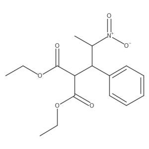 Diethyl 2-(2-nitro-1-phenylpropyl)malonate Structure