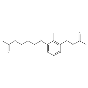 3-((2-(Acetoxymethyl)-3-methylpyridin-4-yl)oxy)propyl Acetate结构式