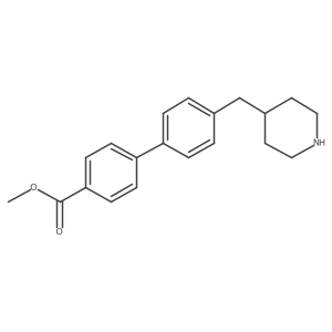 Methyl 4'-(4-piperidinylmethyl)[1,1'-biphenyl]-4-carboxylate结构式