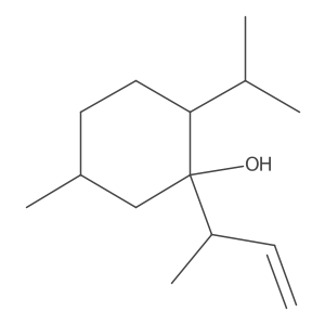 (1S,2R,5R)-1-((S)-But-3-en-2-yl)-2-isopropyl-5-methylcyclohexan-1-ol Structure