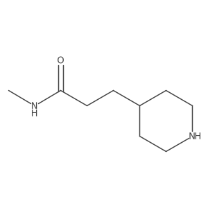 N-Methyl-3-(4-piperidyl)propanamide结构式