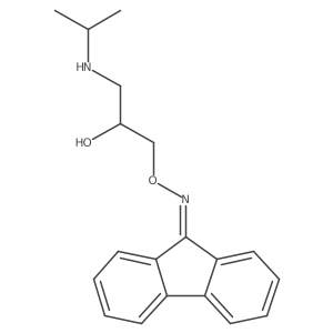 9H-fluoren-9-one O-(2-hydroxy-3-(isopropylamino)propyl) oxime Structure