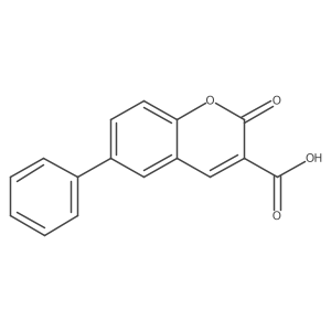 2-Oxo-6-phenyl-2H-1-benzopyran-3-carboxylic acid Structure