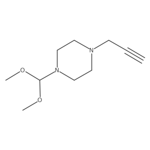 1-(Dimethoxymethyl)-4-(2-propyn-1-yl)piperazine结构式