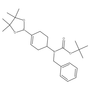 Benzyl-[4-(4,4,5,5-tetramethyl-[1,3,2]dioxaborolan-2-yl)-cyclohex-3-enyl]-carbamic acid tert-butyl ester结构式