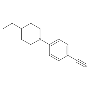 4-(4-Ethyl-1-piperidinyl)benzonitrile结构式