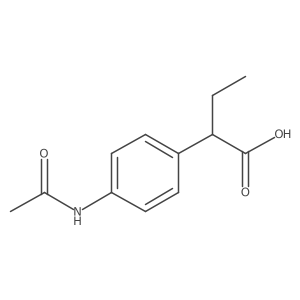 2-(4-Acetamidophenyl)butanoic acid结构式