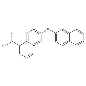 6-(6-Quinolinyloxy)-1-naphthalenecarboxamide Structure