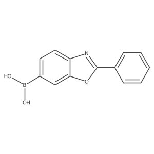 (2-Phenylbenzo[d]oxazol-6-yl)boronic acid结构式