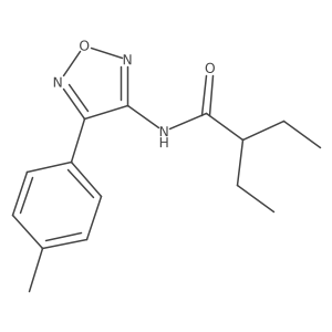 2-ethyl-N-[4-(4-methylphenyl)-1,2,5-oxadiazol-3-yl]butanamide Structure