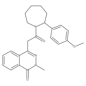 4-[2-[Hexahydro-2-(4-methoxyphenyl)-1H-azepin-1-yl]-2-oxoethyl]-2-methyl-1(2H)-phthalazinone Structure