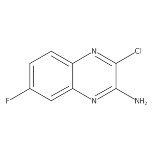 3-Chloro-7-fluoroquinoxalin-2-amine结构式