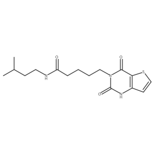 5-(2,4-dioxo-1,4-dihydrothieno[3,2-d]pyrimidin-3(2H)-yl)-N-(3-methylbutyl)pentanamide Structure