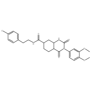 N-[2-(4-chlorophenyl)ethyl]-3-(3,4-dimethoxyphenyl)-2,4-dioxo-4a,5,6,7,8,8a-hexahydro-1H-quinazoline-7-carboxamide Structure