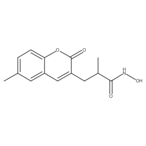 N-hydroxy-2-methyl-3-(6-methyl-2-oxo-2H-chromen-3-yl)-propionamide结构式