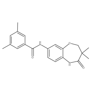 N-(3,3-dimethyl-4-oxo-2,3,4,5-tetrahydrobenzo[b][1,4]oxazepin-8-yl)-3,5-dimethylbenzamide Structure