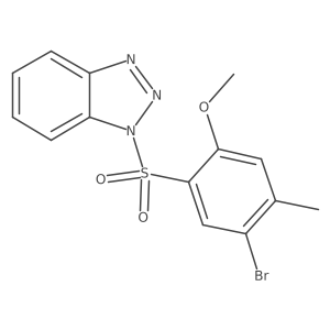 1-(5-bromo-2-methoxy-4-methylbenzenesulfonyl)-1H-1,2,3-benzotriazole Structure