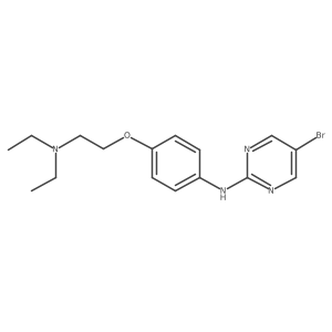 (5-Bromo-pyrimidin-2-yl)-[4-(2-diethylamino-ethoxy)-phenyl]-amine结构式