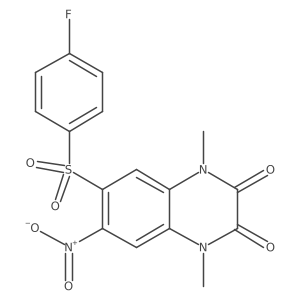 6-[(4-Fluorophenyl)sulfonyl]-1,4-dimethyl-7-nitro-1,4-dihydroquinoxaline-2,3-dione Structure