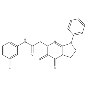 N-(3-chlorophenyl)-2-(3,4-dioxo-8-phenyl-3,4,7,8-tetrahydroimidazo[2,1-c][1,2,4]triazin-2(6H)-yl)acetamide Structure