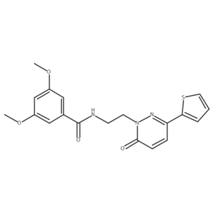 3,5-dimethoxy-N-(2-(6-oxo-3-(thiophen-2-yl)pyridazin-1(6H)-yl)ethyl)benzamide Structure