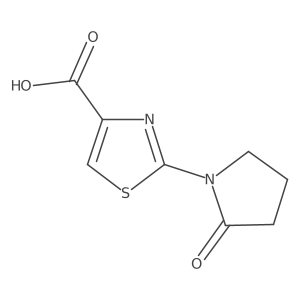 2-(2-Oxo-1-pyrrolidinyl)thiazole-4-carboxylic Acid结构式