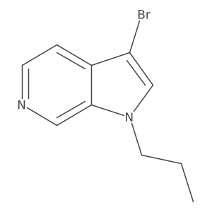 3-Bromo-1-propyl-1h-pyrrolo[2,3-c]pyridine结构式