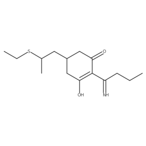 2-(1-Aminobutylidene)-5-(2-ethylthiopropyl)cyclohexane-1,3-dione Structure