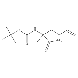 1,1-Dimethylethyl N-[1-(aminocarbonyl)-1-methyl-4-penten-1-yl]carbamate Structure