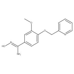 N-Hydroxy-3-methoxy-4-(2-pyridinylmethoxy)benzenecarboximidamide Structure