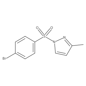 4-Bromo-1-[(3-methylpyrazolyl)sulfonyl]benzene Structure