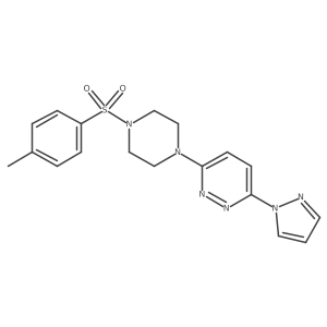 3-(1H-pyrazol-1-yl)-6-(4-tosylpiperazin-1-yl)pyridazine Structure
