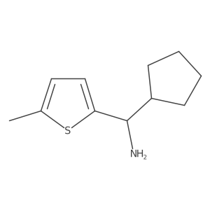Cyclopentyl(5-methylthiophen-2-yl)methanamine结构式