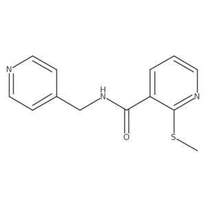 2-(methylsulfanyl)-N-[(pyridin-4-yl)methyl]pyridine-3-carboxamide Structure