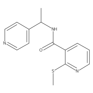 2-(methylsulfanyl)-N-[1-(pyridin-4-yl)ethyl]pyridine-3-carboxamide Structure
