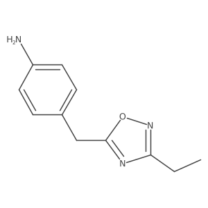 4-[(3-Ethyl-1,2,4-oxadiazol-5-yl)methyl]aniline结构式