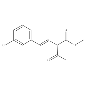 Methyl 2-((3-chlorophenyl)diazenyl)-3-oxobutanoate Structure