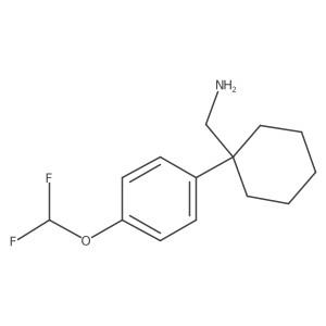 {1-[4-(Difluoromethoxy)phenyl]cyclohexyl}methanamine结构式