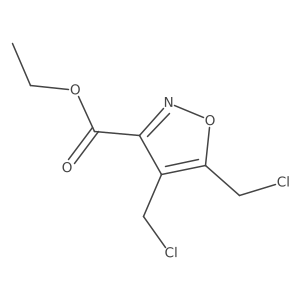 Ethyl 4,5-bis(chloromethyl)-1,2-oxazole-3-carboxylate Structure